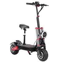 Boyueda S5 Dual-Motor Elektroroller 60V 100KM Reichweite Offroad E-Scooter mit Hydraulischer Bremse & Sitz