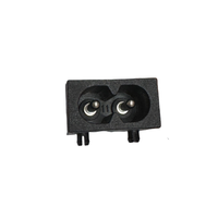 Prise d'alimentation industrielle 7A 125V IEC C8 2 broches en cuivre et nylon avec prise mâle pour usage domestique