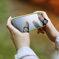 Manchons de Jeu Professionnels pour Doigts à Logo Personnalisé : Fibre d'Argent 0,3 mm, Ultra-Mince, Anti-Transpiration et Respirants pour Pouces (PUBG)