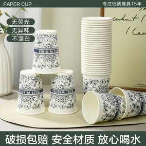Vasos de papel desechables Homare Suzume de 350 ml, resistentes al calor y de pared gruesa para bebidas calientes - Product Image 4