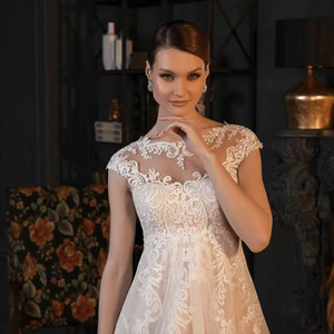 Wedding Dress High Waist Sweetheart Neckline Lace Simple A Line Bridal Gown For Wedding Beach Outdoor Activities - Product Image 3
