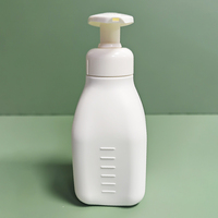 Pompe distributeur verrouillée gauche-droite personnalisée de 300ml en PEHD doux au toucher pour cheveux shampooing revitalisant lotion pour le corps