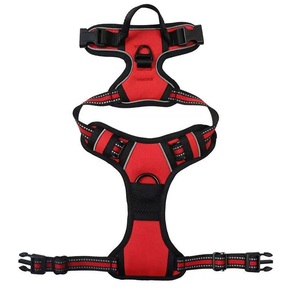 Chất Lượng Cao Nhiệm Vụ Nặng Nề Có Thể Điều Chỉnh Nổ Bằng Chứng Phản Quang Thoáng Khí Không Có Kéo Sang Trọng Nylon Oxford Pet Dog Khai Thác Vest - Product Image 5