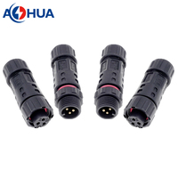 Connecteur Électrique M12 3 Broches Mâle-Femelle Étanche IP68 pour Équipement Électrique, Type d'Assemblage