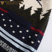 Cardigan d'hiver en tricot personnalisé pour hommes, manteaux et vestes antirétrécissement en pull-over doux en cachemire