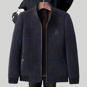 Autunno e inverno Casual giacca imbottita in pile da uomo di mezza età con cerniera e collo alto cappotto per anziani del <span class=keywords><strong>nonno</strong></span> - Product Image 2