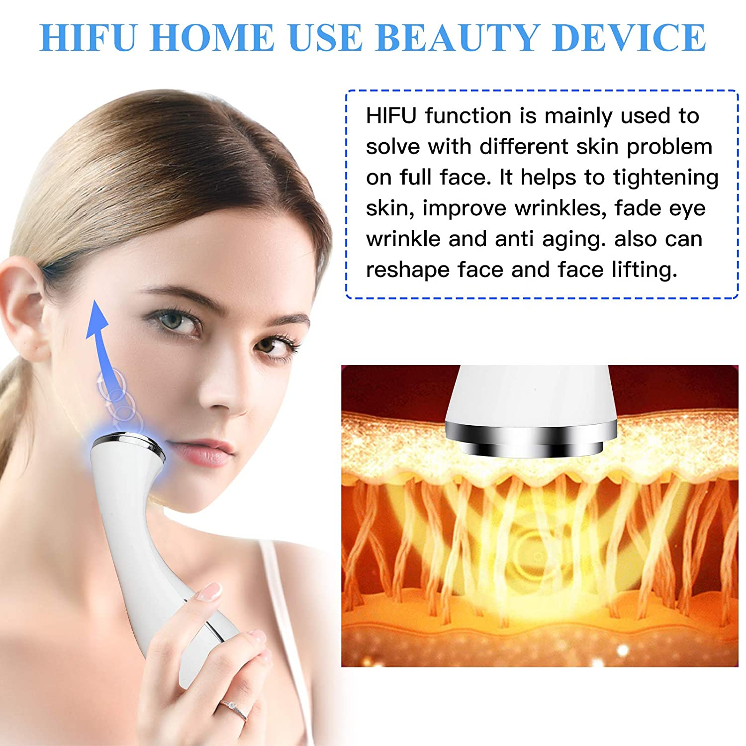 5 In 1 Beauty HIFU RF Machine Vibration Ems Multifunctional Equipment
