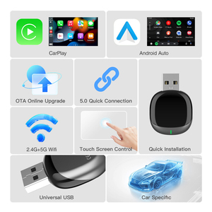 อะแดปเตอร์ UNIEAN U70 แบบพกพาไร้สายสำหรับ <span class=keywords><strong>CarPlay</strong></span> และ Android Auto ใช้งานได้กับรถยนต์ทั่วไป แปลง <span class=keywords><strong>iPhone</strong></span> ในรถยนต์ - Product Image 5