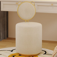 Vente en gros de tabourets pouf avec dossier mignon tabouret en velours poufs chambre à coucher salon de beauté chaises de maquillage