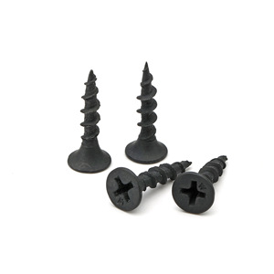 Vis autoperceuses à tête fraisée Phillips noires M4x16 pour cloisons sèches, acier au carbone de qualité A - Product Image 3