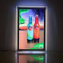 Caisson à lumière acrylique suspendu Caisson à lumière personnalisé Enseigne publicitaire Caisson à lumière LED sans cadre Plafond double face Magasin de boissons Annonce de vin - Product Image 6