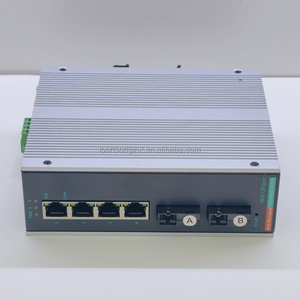 4 Port POE Network <b>Switch</b> 10/100/1000Mbps Full Duplex With Fiber Ports Web Managed Industrial Grade - Product Image 1
