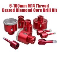M14 ouvre-marbre mèche de frittage diamant foret de scie à trous pour granit brique carrelage céramique béton pierre outils de perçage