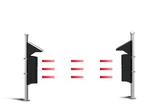 Chất lượng cao ngoài trời năng lượng mặt trời hoạt động tia hồng ngoại Detector báo động an ninh tường cảm biến - Product Image 3