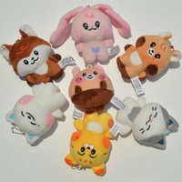KPOP N T Dream Dreamiez Porte-clés en peluche de 8 cm, doux, écologique, mignon, dessin animé, mini jouet, breloques pour sac, Jeno Jaemin Renjun Jisung Chenle