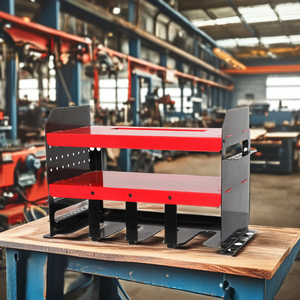 Support de perceuse multifonctionnel en acier au carbone à trois niveaux, robuste, à montage mural, pour rangement d'outils, <span class=keywords><strong>armoire</strong></span> suspendue, garage - Product Image 4