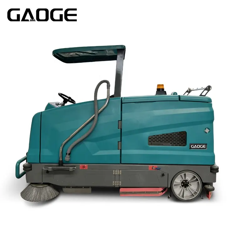 Gaoge GA09 Road Vacuum Cleaning Leaves Street Washing Floor Sweeper and Scrubber Ride on Cleaning Machine with AGM Battery