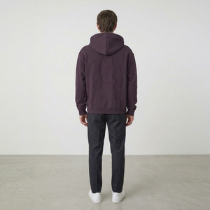 Sudadera con Capucha Bordada para Hombre, Color Granate, con Estampado de Letras 3D en la Espalda, de Algodón y Felpa, Estilo Casual Otoñal - Product Image 1