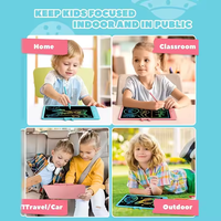 Tablette d'écriture numérique électronique magique pour enfants de 10 pouces, personnalisable, avec écran LCD, prend en charge la langue anglaise