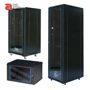 Eabel Gabinete de red personalizado de fábrica OEM 19 pulgadas 22U 42U rack de servidor de TI montado en la pared gabinetes de red de rack de servidor de pie