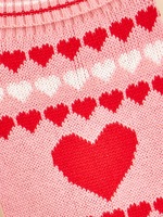 Vente en gros logo personnalisé pull pour chien de compagnie vêtements petit mariage saint valentin coeur luxe chaud hiver chat chien vêtements pull