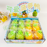 Jouet anti-stress Squishy Canard Ananas en TPR, jouet sensoriel à presser, cadeau mignon pour enfants