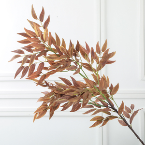 Nhà Máy Bán buôn màu xanh lá cây nhân tạo lụa liễu lá cây bụi loại màu xanh lá cây nhân tạo liễu chi nhánh - Product Image 6