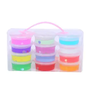 Mainan anak-anak lumpur kristal Diy 6 warna Putty Slime Putty 2024 terlaris mainan edukasi Slime lembut untuk anak-anak