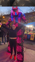 Échasses durables Skywalker pour adultes, idéales pour les fêtes, avec éclairage LED intégré pour la performance de danse LED
