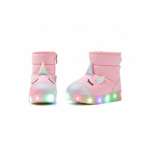 Bottes Licorne Style Coréen OZKIZ pour Filles 2-6 Ans Hiver Tendance Tige Synthétique Lumineuses Vente en Gros - Product Image 2