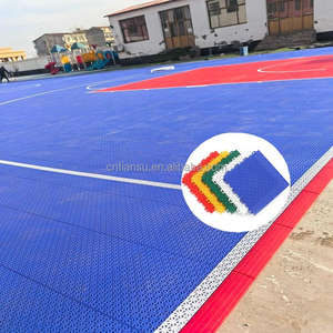 Superficie para Cancha de Baloncesto de 20 pies x 20 pies para Patio Trasero en Varios Colores con el Logotipo de Jordania - Product Image 3