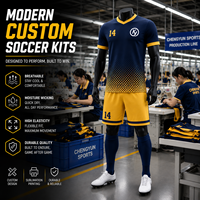 Maillot de football personnalisé pour homme, col en V, en polyester respirant, ensemble complet d'uniformes de football pour adultes, service OEM