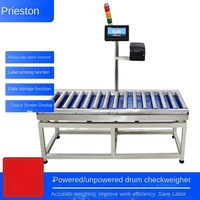 Timbangan Elektronik Xinmu Heng Conveyor Roller Checkweigher dengan Penyimpanan Data USB, Alarm Batas Atas/Bawah, Kapasitas 10g-60kg, OEM