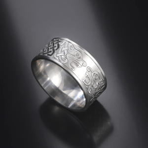 Viking nordique mythologie Divine bête anneau pour hommes femmes en acier inoxydable noeud <span class=keywords><strong>celtique</strong></span> bague Hip Hop <span class=keywords><strong>Rock</strong></span> Punk bijoux cadeau - Product Image 3