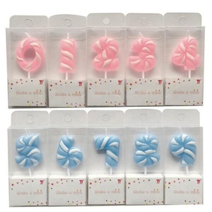 Craft Verjaardag Nummer Kaars Party Cake Kaars 0-9 Nummer - Product Image 1