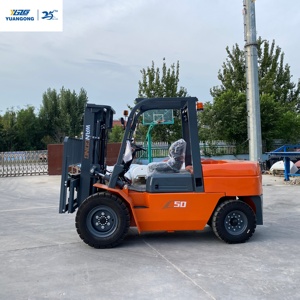 Chariot élévateur diesel robuste YGZG, capacité de 5 tonnes, hauteur de levage de 4 m, pour le transport de roches dans les tunnels miniers, chariot élévateur diesel lourd - Product Image 2