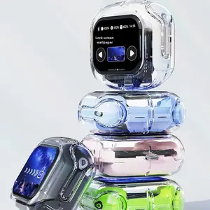 크로스보더 뉴 에어맥스 5.0 헤드폰 투명 무선 인이어 TWS 터치스크린 음성 제어 노이즈 감소 - Product Image 2