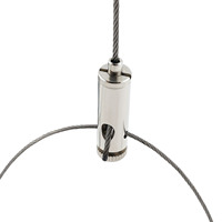Kit de suspension réglable en laiton avec crochets croisés pour câble métallique bifurqué, idéal pour l'installation de luminaires suspendus au plafond