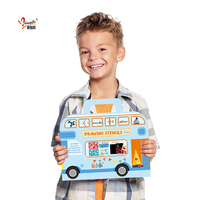 Ensemble de pochoirs à dessin en plastique pour enfants Pochoirs en carton sûrs et non toxiques Ensembles de pochoirs pour enfants