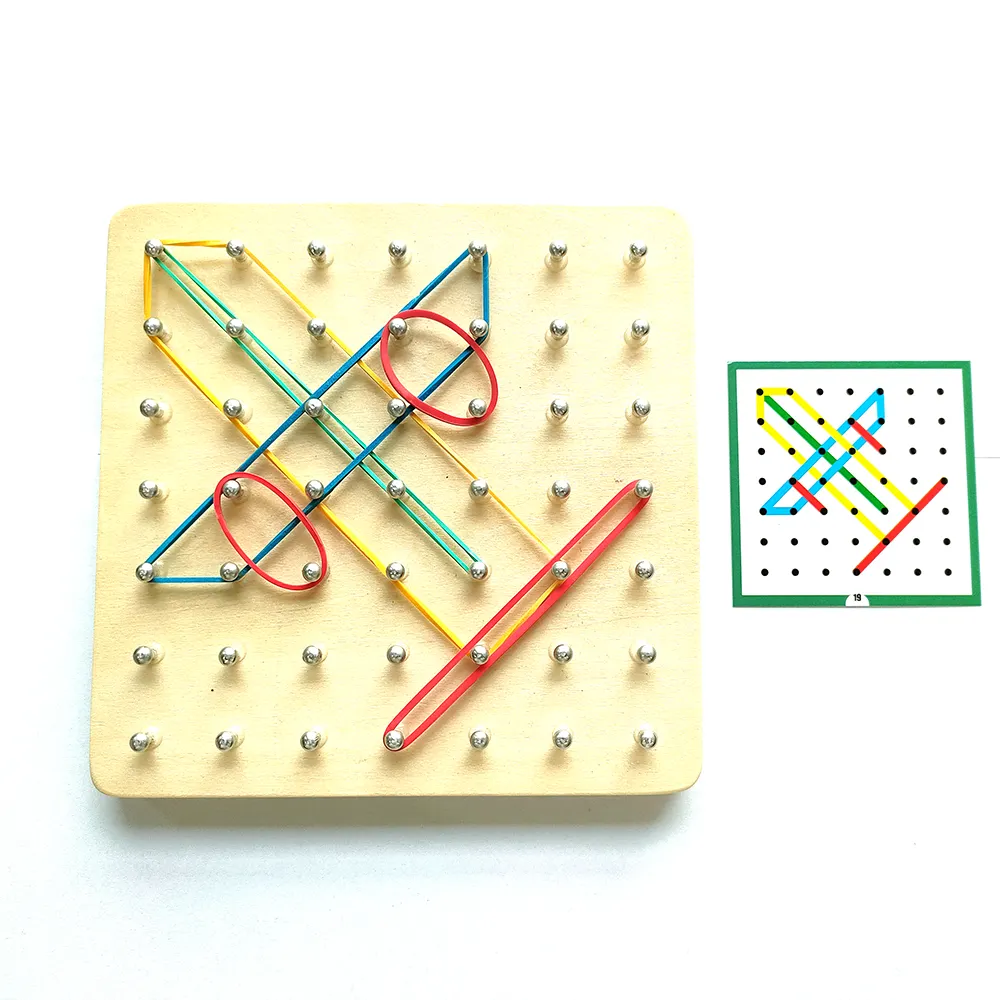 Giocattoli Montessori in legno per giocattoli educativi grafici per bambini giocattoli educativi per bambini con gomma
