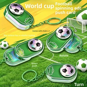 Roue tournante de football transfrontalière édition spéciale, porte-clés de voiture jouet à poussoir, haut de gamme, pour les 14 ans et plus - Product Image 2