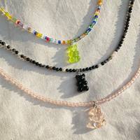 Collier en acrylique minimaliste tendance avec pendentif en pierre naturelle, cadeau pour fille