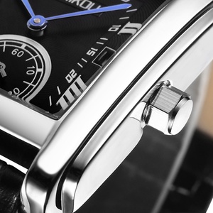 OEM Top Luxury Men's <b>Watch</b> Square Quartz <b>Watch</b> Calendar <b>Case</b> Leather Quartz Movement Waterproof <b>Watch</b> Men's Brand - Product Image 6