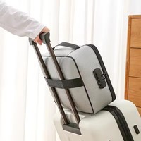 Sacs de rangement pour documents imperméables et ignifuges à 3 couches avec fermeture éclair et serrure, grande capacité, sac pour passeport et cartes