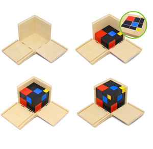 Material Didáctico Montessori para <span class=keywords><strong>Primaria</strong></span>, Equipo de Geometría, Cubo Trinomial Aritmético, Cubo Binomial, Juguetes Montessori - Product Image 3
