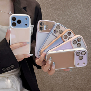 เคสโทรศัพท์กระจกเลนส์ AG สีนีออนสดใสสำหรับ iPhone 18 17 16 15 14 Pro Max กรอบกล้องแบบดั้งเดิม ฝาหลังไล่เฉดสี Dopa mine รุ่นใหม่ - Product Image 2