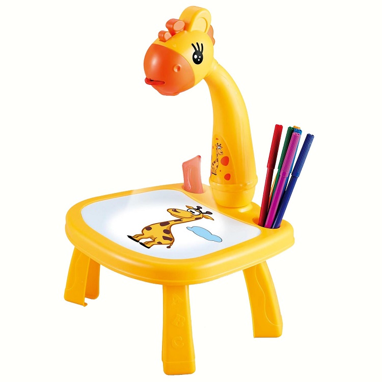 Проекция животных, Настольная игрушка, красочные ручки, фонарики, слайд, Детский светодиодный проектор, художественный Рисунок с 36 узорами