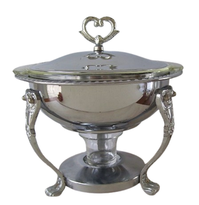 Calentador de comida para Buffet, plato de frotamiento de Metal decorativo pulido brillante, suministros para Hotel y restaurante, equipo de catering, plato de frotamiento - Product Image 5