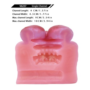 GEEBA Stimulateur de gland vibrant coloré en forme d'animal, masseur de prostate pour plaisir masculin, masturbateur d'exercice, jouets sexuels souples, prix de gros - Product Image 4