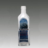 Bouteilles de vin vides en céramique, 50 pièces, verre de production professionnel, emballage de vin, Transparent ou couleur personnalisée, 250ml 500ml